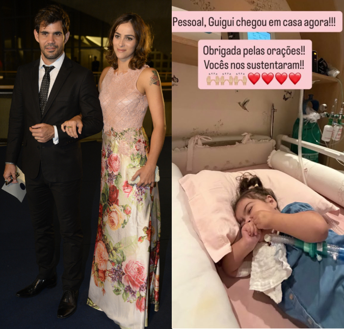 Filha de Juliano e Letícia Cazarré, Maria Guilhermina tem alta hospitalar