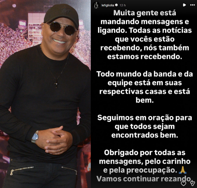 Guitarrista de <i>Rick & Renner</i>, Carlinhos Maia e mais famosos falam sobre desaparecimento de helicóptero com o cantor