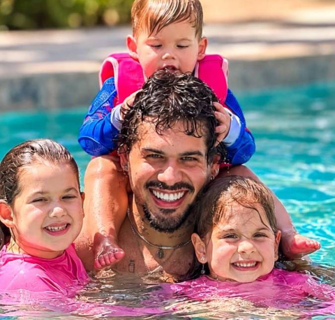 Pura fofura! Veja alguns momentos de Zé Felipe como pai