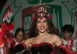 Rainha de Bateria, Anitta declara se sentir <i>em casa</i> na Grande Rio e recebe reação carinhosa de Danilo Mesquita