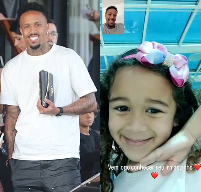 Éder Militão celebra nascimento do filho com Tainá e revela ansiedade para Cecília conhecer o irmão: <i>Vem logo!</i>
