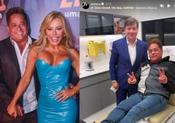 Poliana Rocha mostra Leonardo fazendo procedimento estético e brinca: <i>Se cuidando</i>