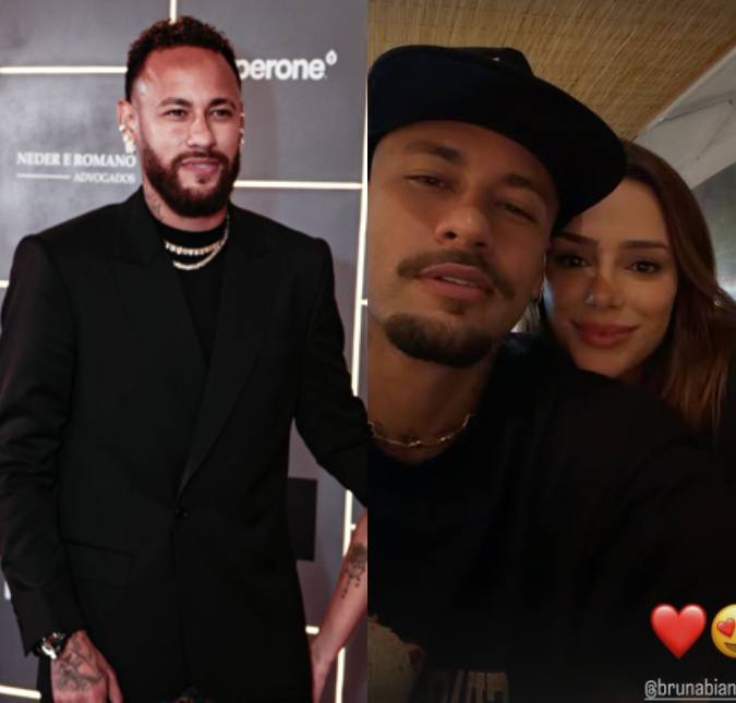 Neymar Jr. compartilha clique romântico ao lado de Bruna Biancardi, que espera a terceira filha do casal