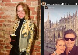 Mariana Ximenes aproveita folga de <i>Quem Ama Cuida</i> e posa ao lado de namorado durante viagem à Itália