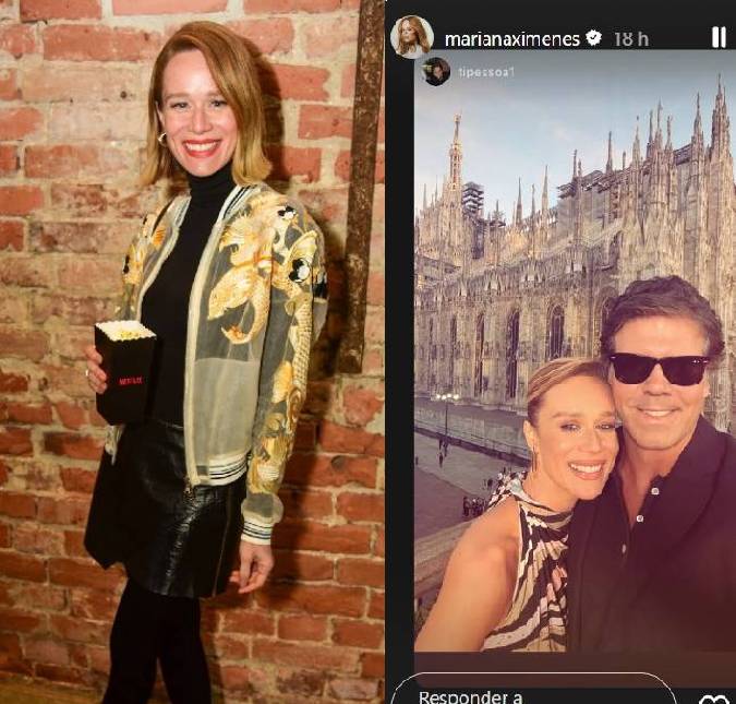 Mariana Ximenes aproveita folga de <i>Quem Ama Cuida</i> e posa ao lado de namorado durante viagem à Itália