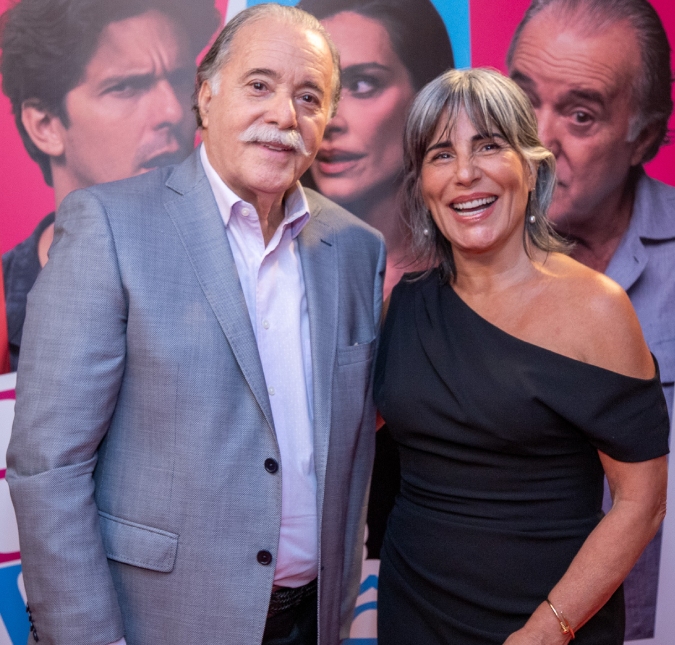 Tony Ramos e Glória Pires recebem famosos em pré-estreia de <i>Se Eu Fosse Você 3</i>