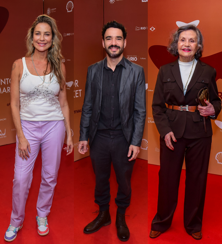 Luana Piovani, Caio Blat, Rosamaria Murtinho e mais famosos se reúnem no <i>Festival do Rio</i>