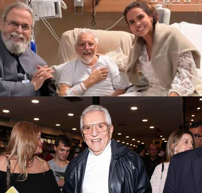 Carlos Alberto de Nóbrega recebe visita de Padre Antonio Maria no hospital: <i>Querido amigo</i>