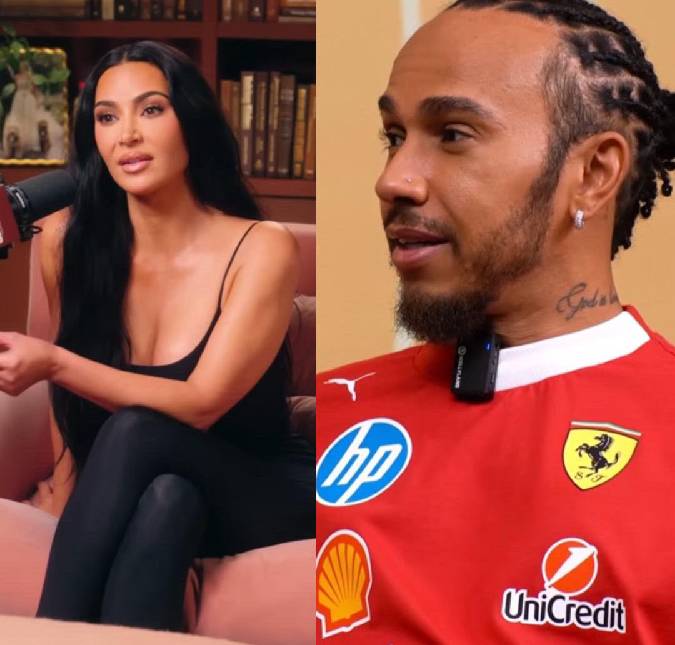Lewis Hamilton presenteia filhos de Kim Kardashian com cachorro e fala sobre convivência com as crianças