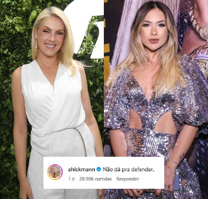 Ana Hickmann reage a <i>look</i> de Virginia Fonseca: <i>Não dá para defender</i>