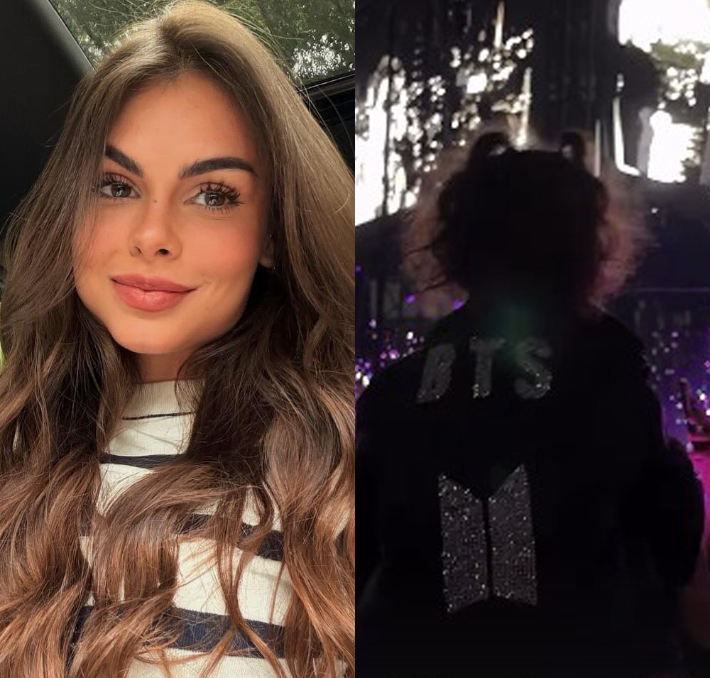Mini fã! Helena, filha de Neymar Jr. e Amanda Kimberlly, curte <i>show</i> do <i>BTS</i> com <i>look</i> personalizado