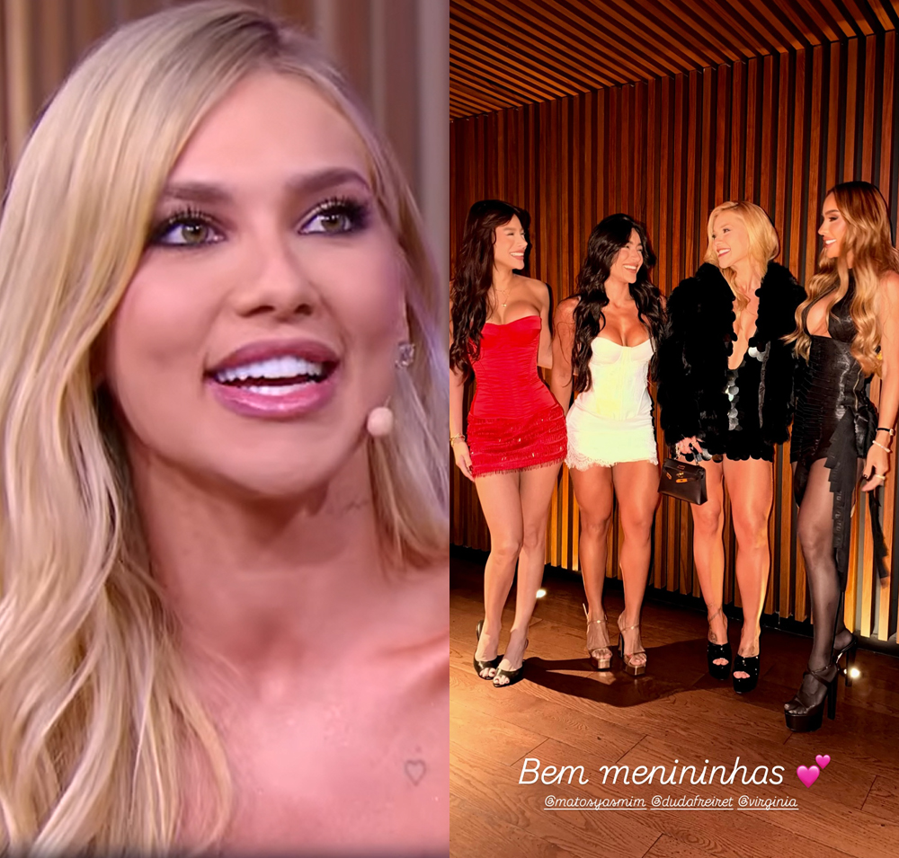 Solteira, Virginia Fonseca curte noite das meninas em Nova York com <i>look</i> ousado