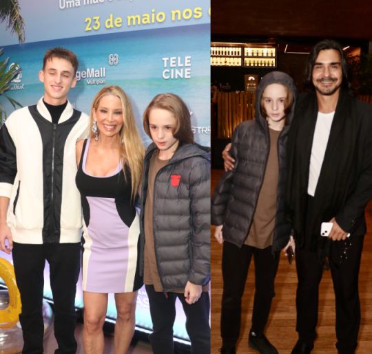 Danielle Winits recebe apoio de André Gonçalves e dos filhos em pré-estreia do filme <I>De Repente, Miss</I>